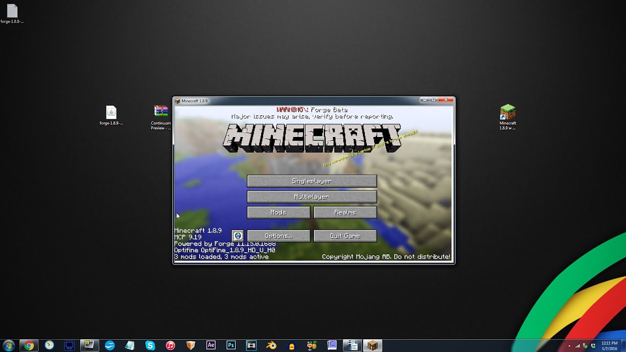 Optifine 1.8.9 download forge